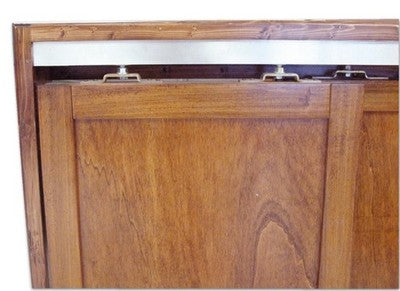 BINARIO PER PORTA SCORREVOLE COMPLETO DI ACCESSORI CM. 150 PORTATA KG. 40