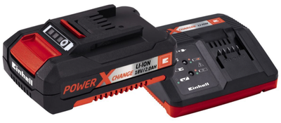 CARICABATTERIA RAPIDO CON BATTERIA EINHELL POWER-X-CHANGE 18V LITIO KIT 2 AH