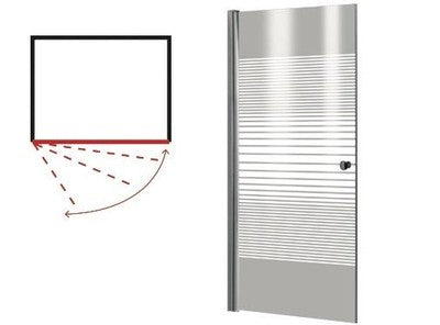 BOX DOCCIA PARETE DOCCIA PORTA BRIXO CICOGNA CM.80X185H