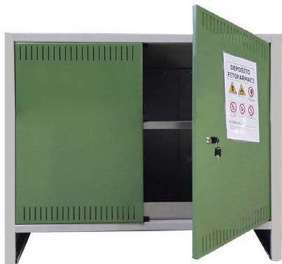 ARMADIO ARMADIETTO SCAFFALI PER FITOFARMACI IN KIT CM.100X40X80