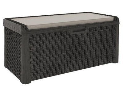 BAULE CONTENITORE CASSAPANCA MULTIUSO SANTORINI PLUS IN RESINA CM L147xP72xH65