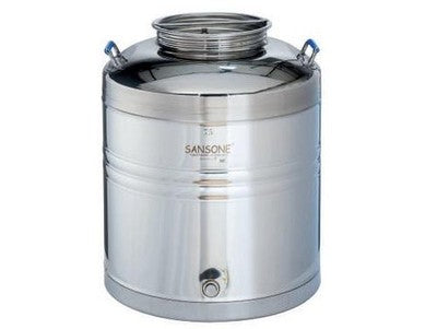 BIDONE FUSTI CONENITORI OLIO EUROPA SANSONE SALDATO TESTA A TESTA LT.30