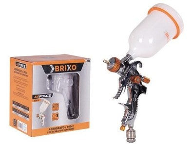 AEROGRAFO PISTOLA PER VERNICIATURA BRIXO SUPERIORE AIRFORCE 600 CC