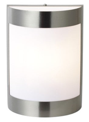 PLAFONIERA A PARETE MOD. 1130-1 COLORE ACCIAIO CM. 9,5X16,1X26H