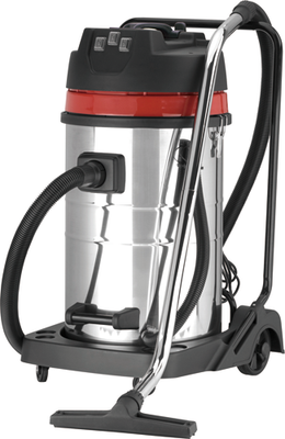 Bidone Aspiratutto solidi e liquidi prodfessionale 3x1200watt 70 lt. inox yamato