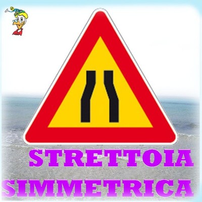 CARTELLI SEGNALETICI STRADALI DA CANTIERE STRETTOIA SIMMETRICA