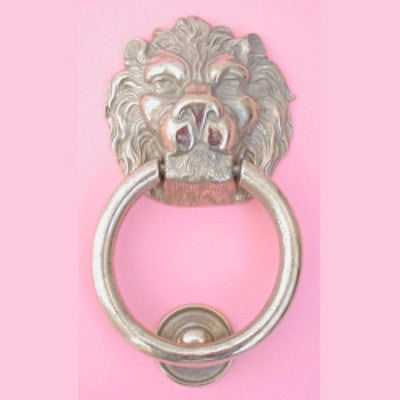 BATTENTE BATTIPORTA BATTACCHIO PER PORTONI ANELLO LEONE GIGANTE CM. 31