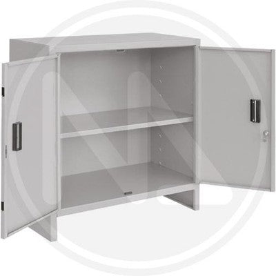 ARMADIO MINISPAZIO IN LAMIERA METALLO 2 ANTE BASSO CM78x39x80H ARMADI TUTTOPIANI