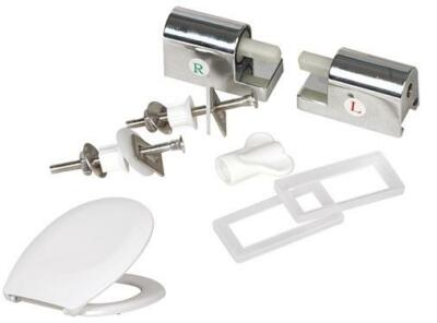 CERNIERE PER SEDILI WC IN ABS BRIXO TERMOINDURENTE COMFORT CHIUSURA RALLENTATA