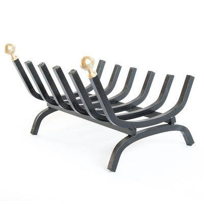 BRUCIALEGNA PESANTE FERRO BATTUTO BRUCIA LEGNA PER CAMINETTO CAMINO FUOCO 40CM