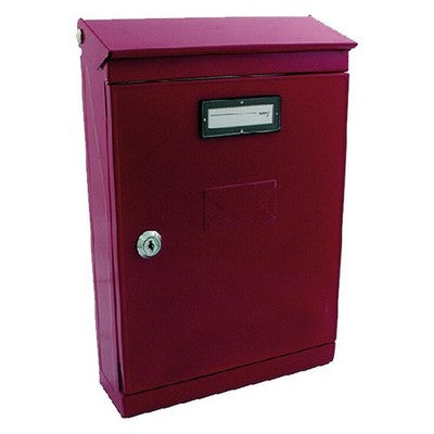 CASSETTA POSTALE EVOLUZIONE COLORE ROSSO CM.22,5x7,5xH32