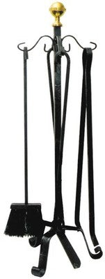 ATTREZZATURE PER CAMINO IN FERRO LUSSO ALTEZZA CM. 66 PEZZI 5