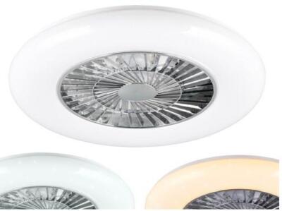 PLAFONIERA LAMPADA VENTILATORE INCORPORATO LED TRIO VISBY CM.59xH20