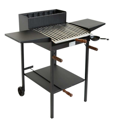 BARBECUE A CARBONE E LEGNA BELVEDERE IN FERRO BATTUTO PER 10 PERS + RIPIANI