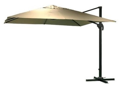 OMBRELLONE GIARDINO QUADRO 3X3 ROTAZIONE A 360 IN ALLUMINIO LATERALE PREMIUM