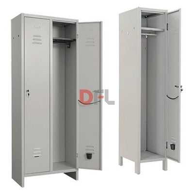 ARMADIO ARMADIETTO SPOGLIATOIO PRATIKO IN LAMIERA VERNICIATA 2 posti CM69x34X180
