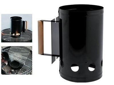 BARBECUE BBQ STARTER CESTO IN ACCIAIO ACCENDI CARBONELLA 17xH27