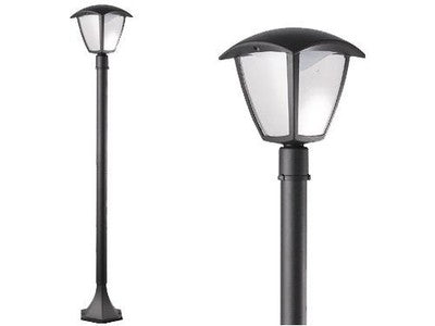 LANTERNE LANTERNA LAMPIONE APPLIQUE SELENE A LED 1 LUCE SU PALO CM.16xH100
