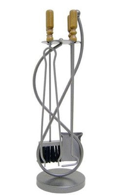 ATTREZZATURA PER CAMINETTI SILVIA MANICI IN LEGNO ALTEZZA CM. 72