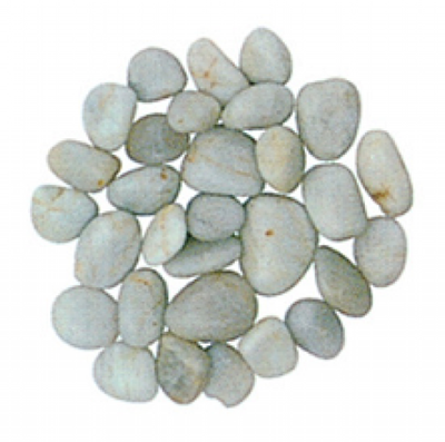 CIOTOLI LEVIGATI BIANCHI KG. 10 DIAMETRO VARIABILE MM. 24/40