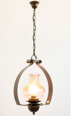 LAMPADA LANTERNA APLLIQUE PLAFONIERA SOSPENSIONE VECCHI TEMPI FERRO BATTUTO