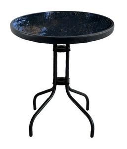 ARREDO SPRITZ TAVOLINO CON PIANO IN VETRO CM. 60X70H NERO