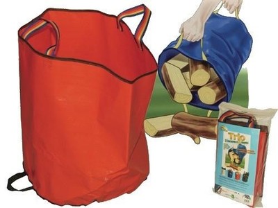 BORSONE BORSA SACCO TRIO TRE MANICI PORTA LEGNA PORTATUTTO 70 Lt -  45xH50 CM