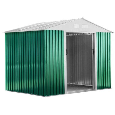 CASETTA BOX IN LAMIERA DA GIARDINO ESTERNO VERDE CM. 267X172x191