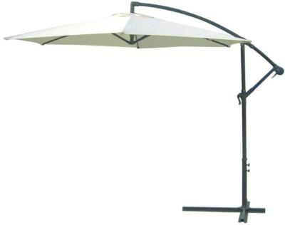 Ombrellone Girasole Tondo Braccio laterale MT. 3 Ecru&