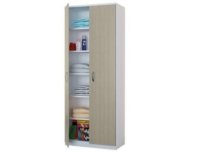 ARMADIO COLONNA TUTTOPIANI BIANCO/OLMO NOBILITATO MELAMINICO CM.72X36X186