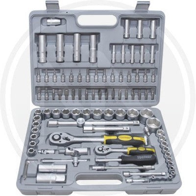 BUSSOLE E BITS IN SERIE PEZZI 94 ATTACCO POLLICI 1/4 IN VALIGETTA ABS