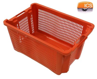 CASSETTA AGRICOLA A FONDO CHIUSO FORATURE LATERALI CM.56x30x35H CAPACITA&