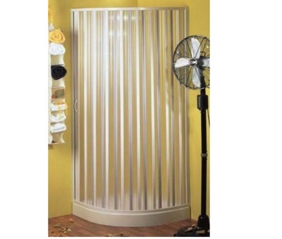 BOX DOCCIA A SOFFIETTO SPAZIO LUNA STRUTTURA PVC APERTURA LATERALE CM.90x90x185H