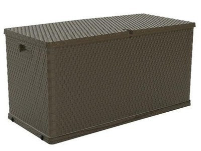 BAULE CASSAPANCA CONTENITORE MULTIUSO GARDEN IN RESINA RATTAN L 120xP57xH63 MARR