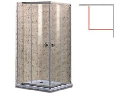 BOX CABINE DOCCIA ANGOLARE BRIXO TULIPANO CM. 70X70X190H