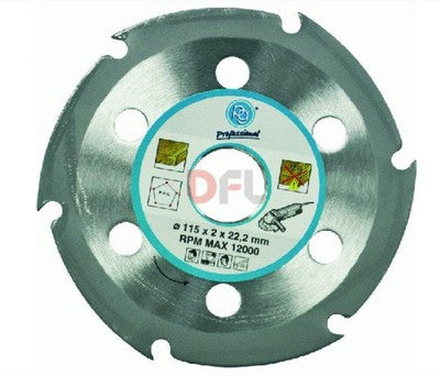 DISCO LAMA SEGA PER LEGNO  230 PER SMERIGLIATRICE TAGLIA SMUSSA FRESA