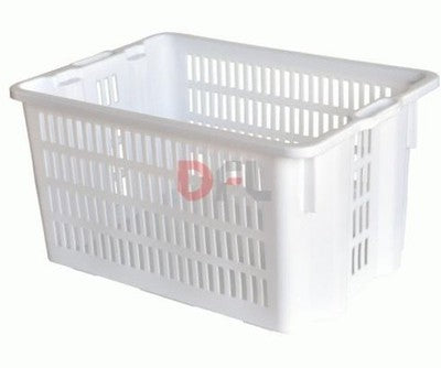 CASSETTA CESTA PER PANE CON MANICI LT. 65 IMPILABILE CM. 63X43X34H