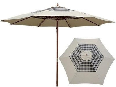 OMBRELLONE GIARDINO LEGNO SUN TOP SCOTTISH TONDO D.350 ARREDO GIARDINO