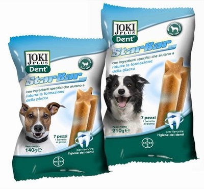 BARRETTE PER IGIENE ORALE DENTI PER CANI JOKI DENT STARBAR GR.140