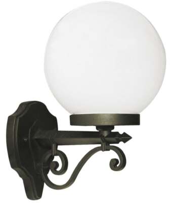 LANTERNA GLOBO A MURO LANTERNE ILLUMINAZIONE ARREDO GIARDINO CM.20xP26xH33