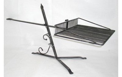 BISTECCHIERA GRATICOLA GRIGLIA CON BASE APPOGGIO PER CAMINETTO E FORNO