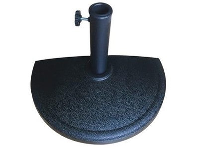 BASE PER OMBRELLONE DA MURO MEZZA LUNA DIMENSIONI 50x25xH33 CM PESO 9KG
