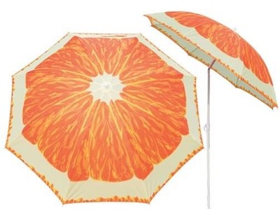 OMBRELLONI SPIAGGIA FRUTTA ARANCIA  180 OMBRELLONE RECLINABILE