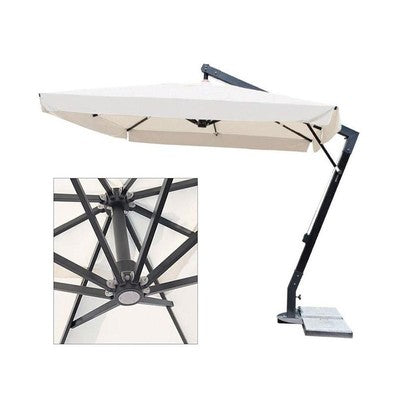 OMBRELLONE DECENTRATO MAXIMA ALU MT. 3X4 TOP ECRU&