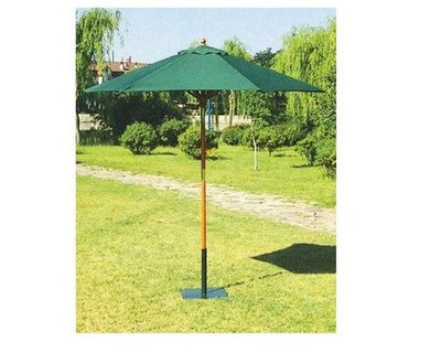 OMBRELLONE TONDO IN LEGNO CM. 250 6 STECCHE COLORE BIANCO O VERDE