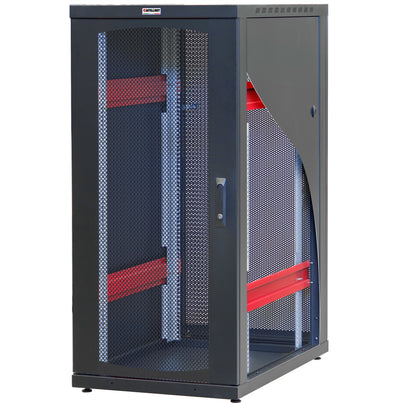 Armadio Server Rack 19'' 600x1000 20 Unita' Nero Grigliato serie IdealNET