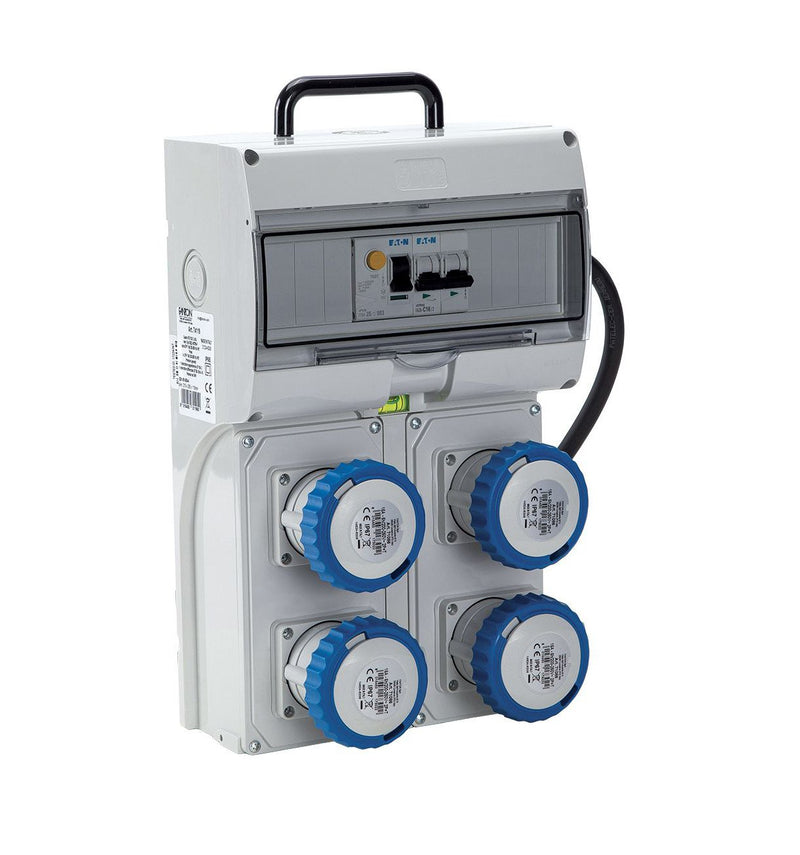 Quadro Elettrico KEY BOX 2 ASC IP65 4 prese 2P+T 16A Cavo 1,5m 3kW