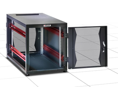 Armadio Server Rack 19'' 600x1000 14 Unità Nero Assemblato