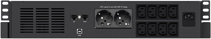 Gruppo di Continuità UPS X4 2000VA Line Interactive a Rack Nero