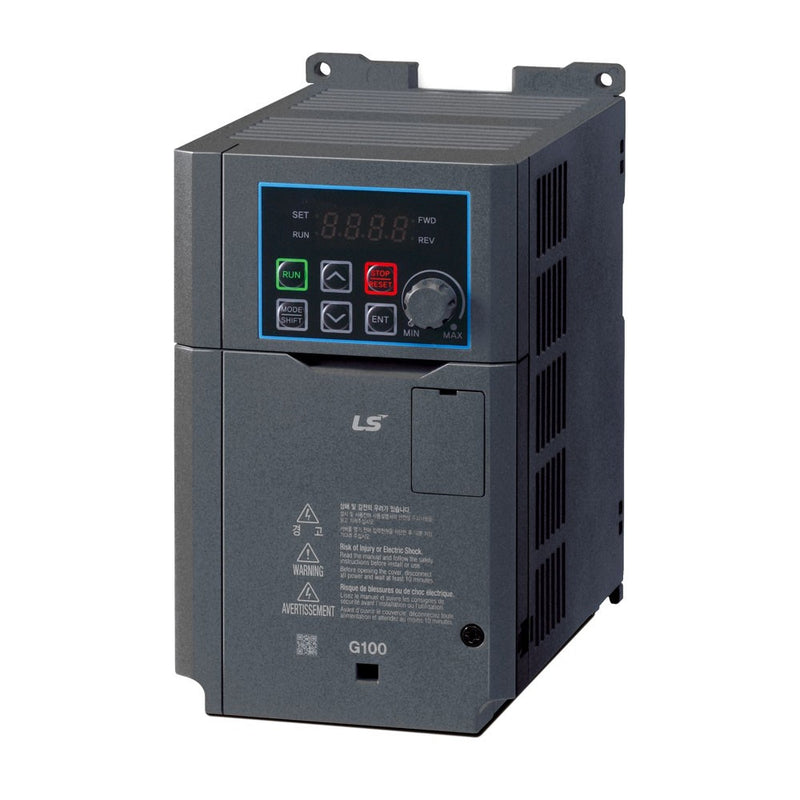 Inverter LS Electric G100 3 x 380-480Vac 0.4 Kw - 1,3A HD , 0.75Kw - 2,0A ND